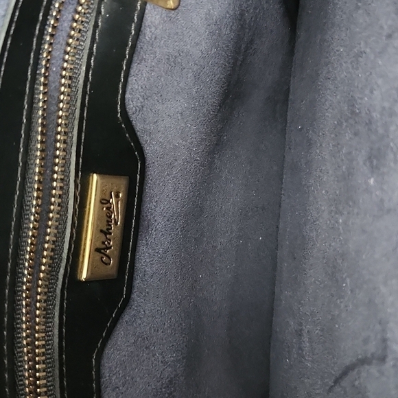VINTAGE ashneil | black leather shoulder bag - Picture 7 of 10